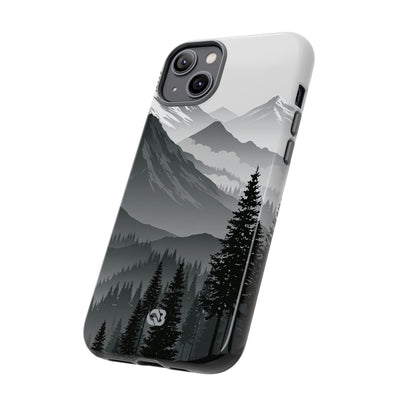 Grey Tough Phone Case for iPhone - Granite Ridge Mist