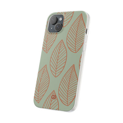 Sage Earth Leaves · Soft Phone Case for iPhone