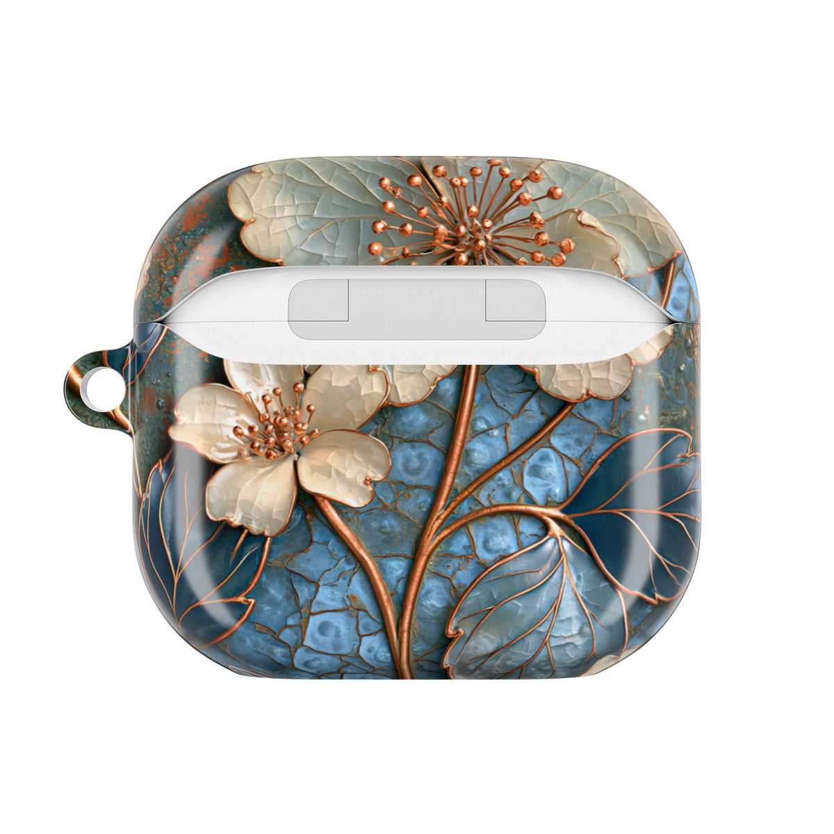 Gilded Blossom Reverie · Hard Case for AirPods & AirPods Pro · Teal