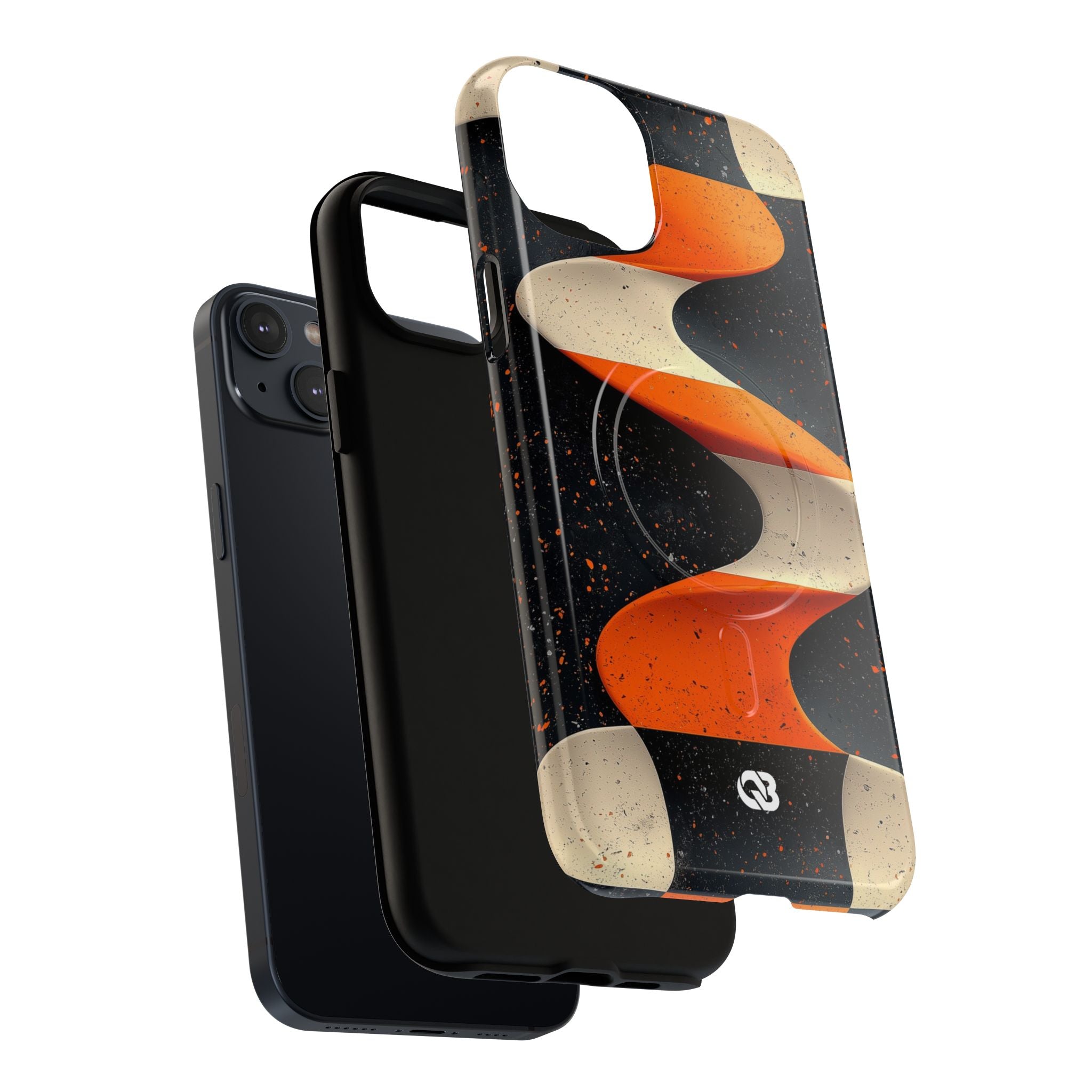 Orange Grit Twist · Tough+ Phone Case for iPhone · Magsafe