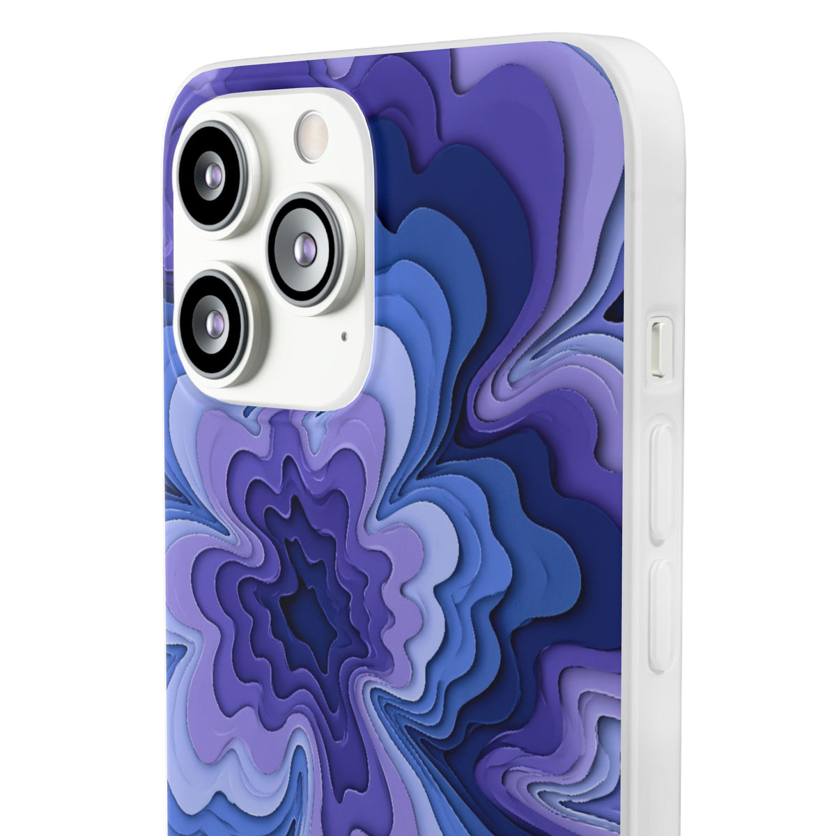 Periwinkle Strata Bloom · Lite Phone Case for iPhone ·  Purple