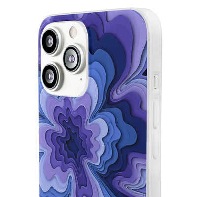 Periwinkle Strata Bloom · Lite Phone Case for iPhone ·  Purple