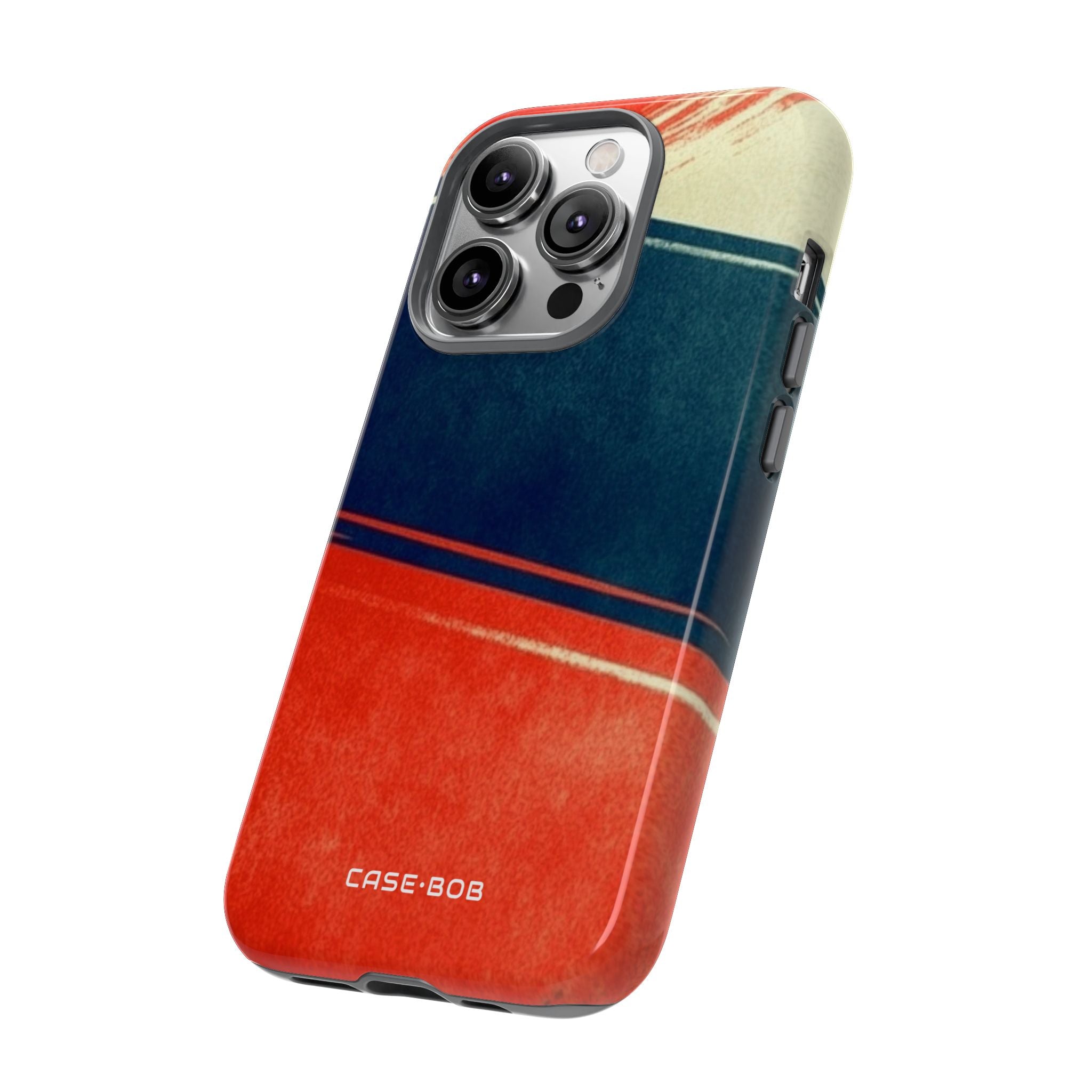 Blau diagonale Bewegung iPhone 14 Pro Case - Tough