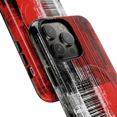Distorted Barcode · Tough 2.0 Magnetic Phone Case for iPhone · Black