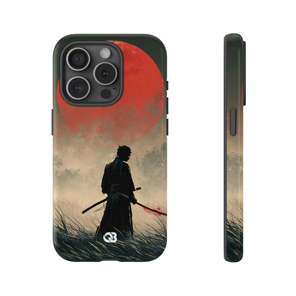 Crimson Moon Ronin · Tough Phone Case for iPhone · Red
