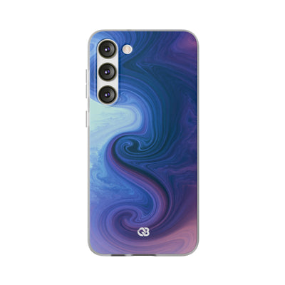 Azure Fluid Swirl · Lite Phone Case for Samsung · Blue