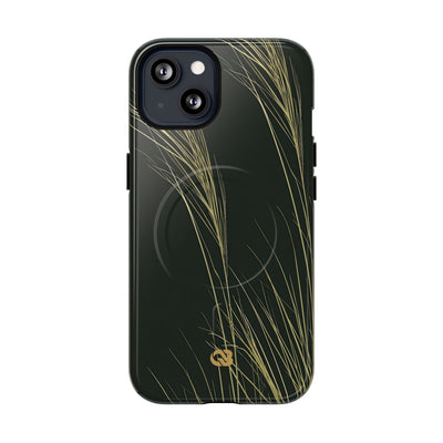 Golden Whispering Reeds · Tough 2.0 Magnetic Phone Case for iPhone · Green