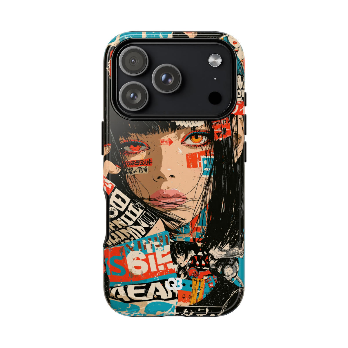Shibuya Street Collage · Tough Phone Case for iPhone · Red