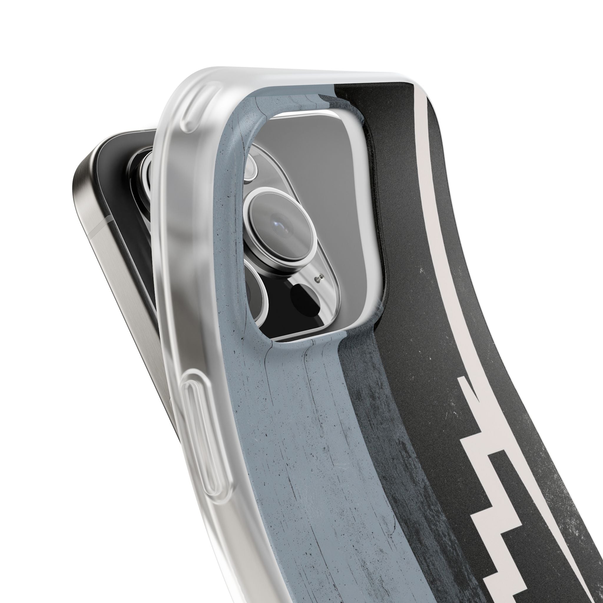 Grey Lite Phone Case for iPhone - Industrial Concrete Void