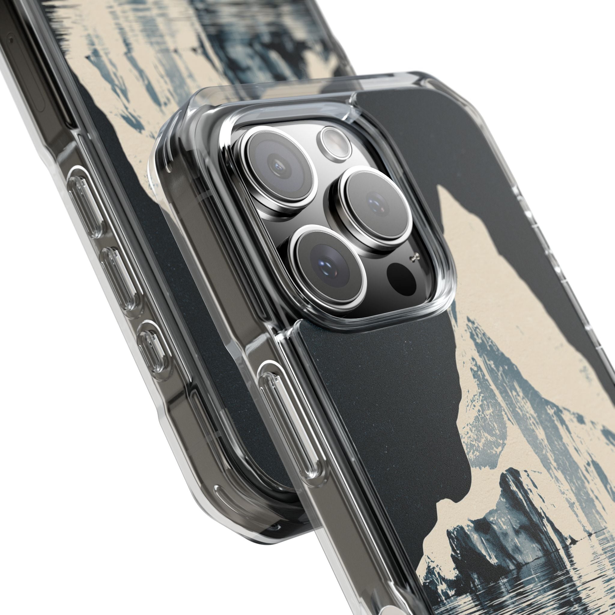Blue Impact MagSafe Phone Case for iPhone - Frozen Navy Monolith