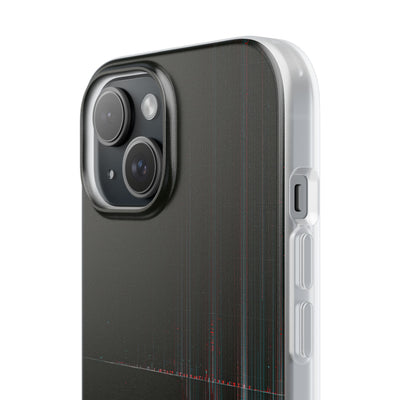 Black Lite Phone Case for iPhone - Corrupted Data Stream