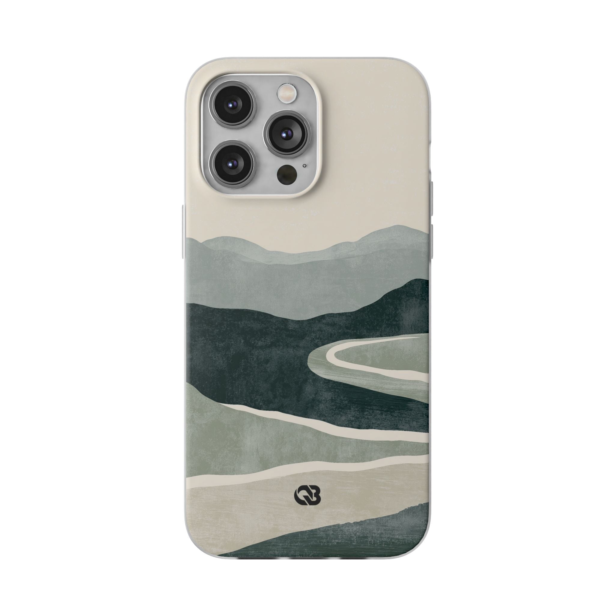 Green Lite Phone Case for iPhone - Misty Sage Valley
