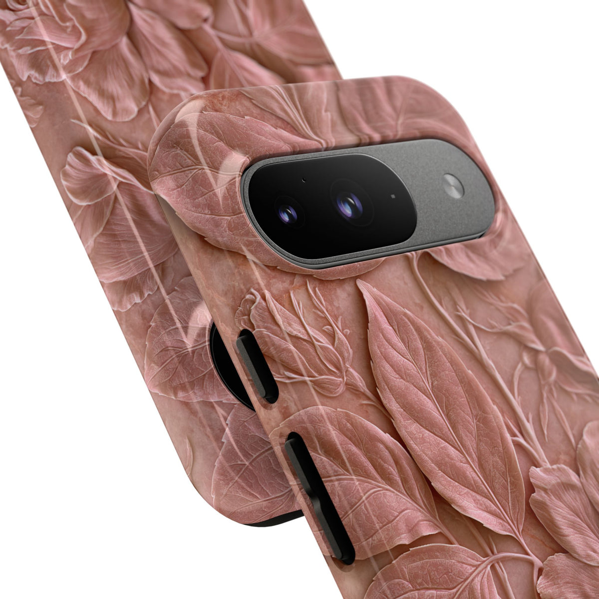 Blush Rose Relief · Tough Phone Case for Pixel ·  Pink