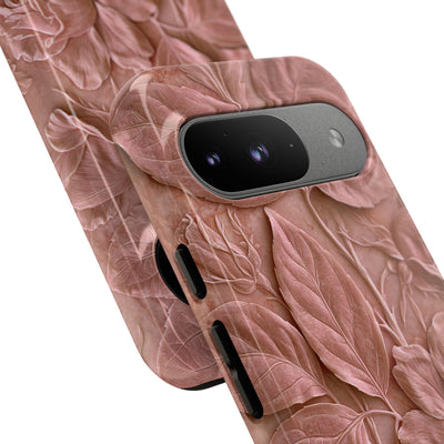 Blush Rose Relief · Tough Phone Case for Pixel ·  Pink