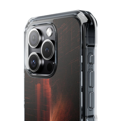 Luminous Monolith · Clear Impact Magnetic Phone Case for iPhone · Black