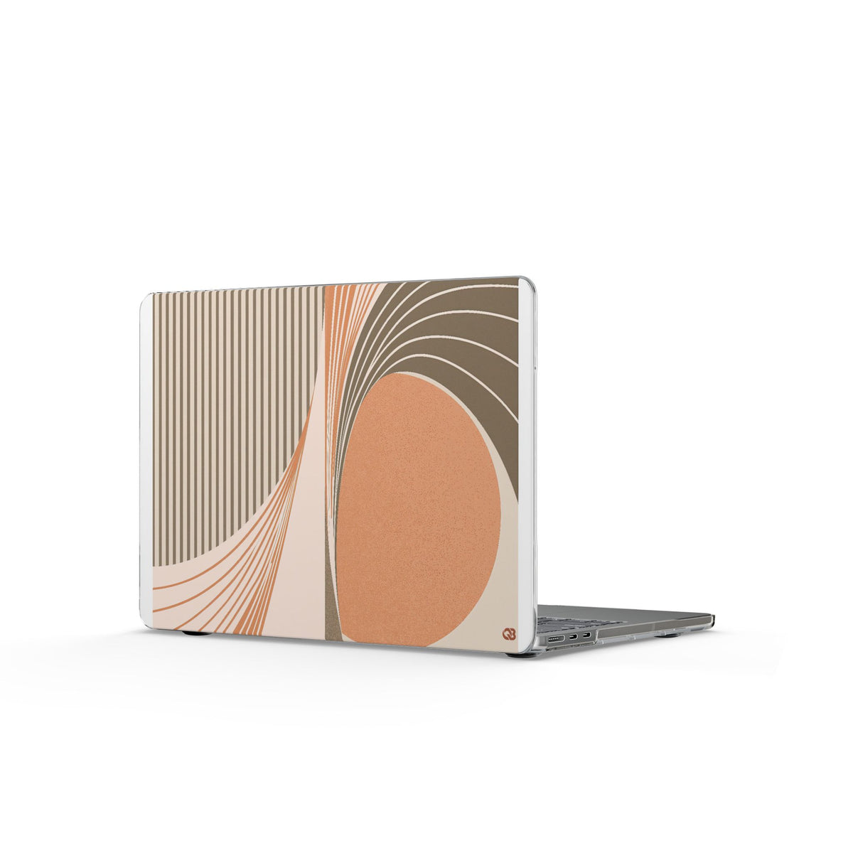 Terracotta Meridian · Clear Hard Case for MacBook · Orange