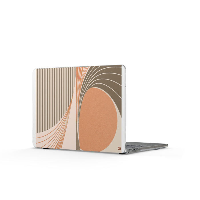 Terracotta Meridian · Clear Hard Case for MacBook · Orange