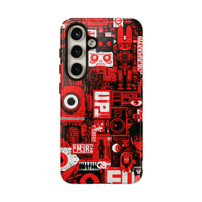 Neo Mecha Collage · Tough Phone Case for Samsung · Red