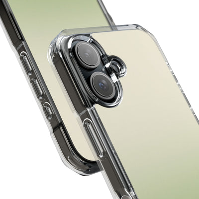 Muted Sage Ombre · Clear Impact Magnetic Phone Case for iPhone · Green
