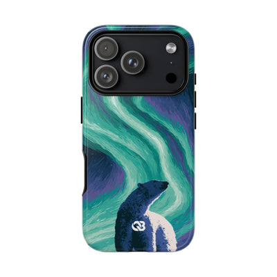 Arctic Aurora Bear · Tough Phone Case for iPhone · Teal