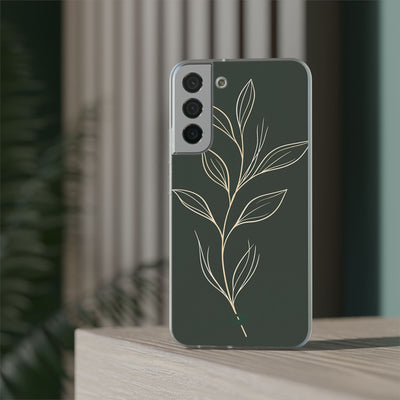 Green Lite Phone Case for Samsung - Deep Moss Willow