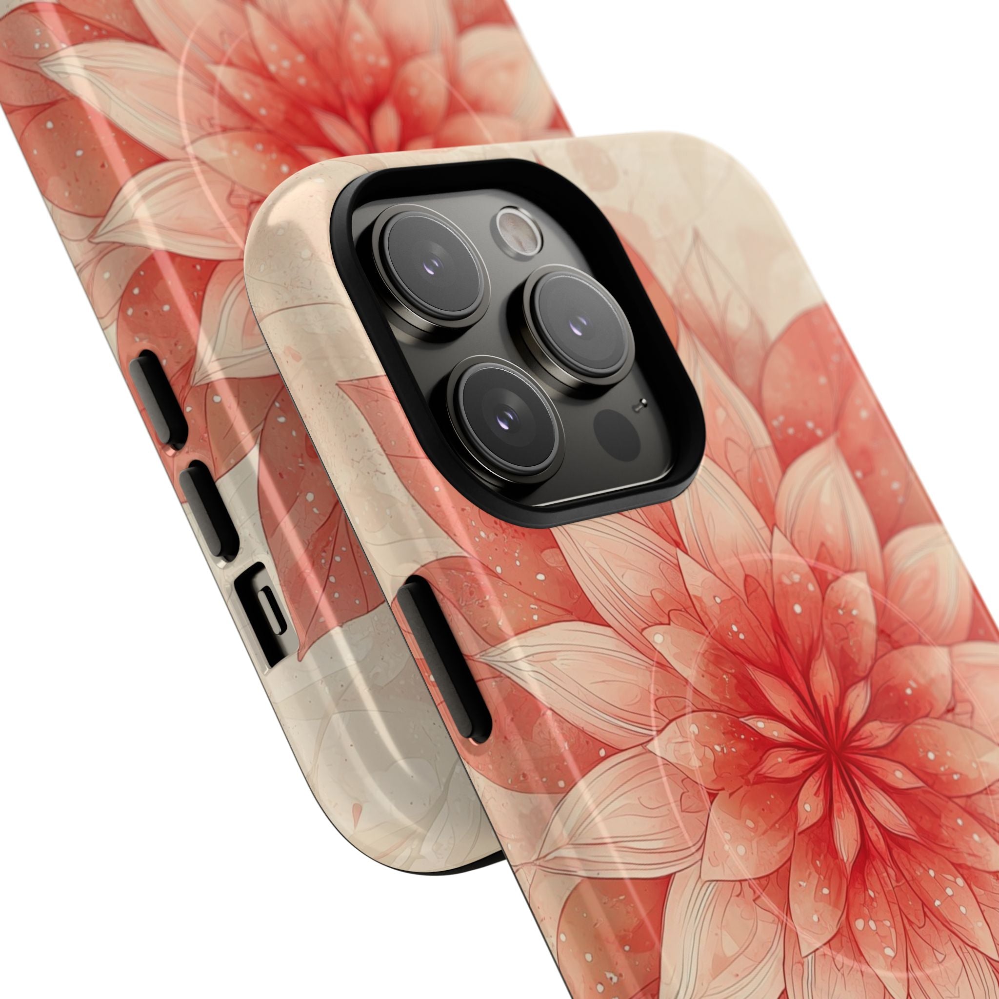 Coral Layered Bloom · Tough+ Handyhülle für iPhone · Magsafe