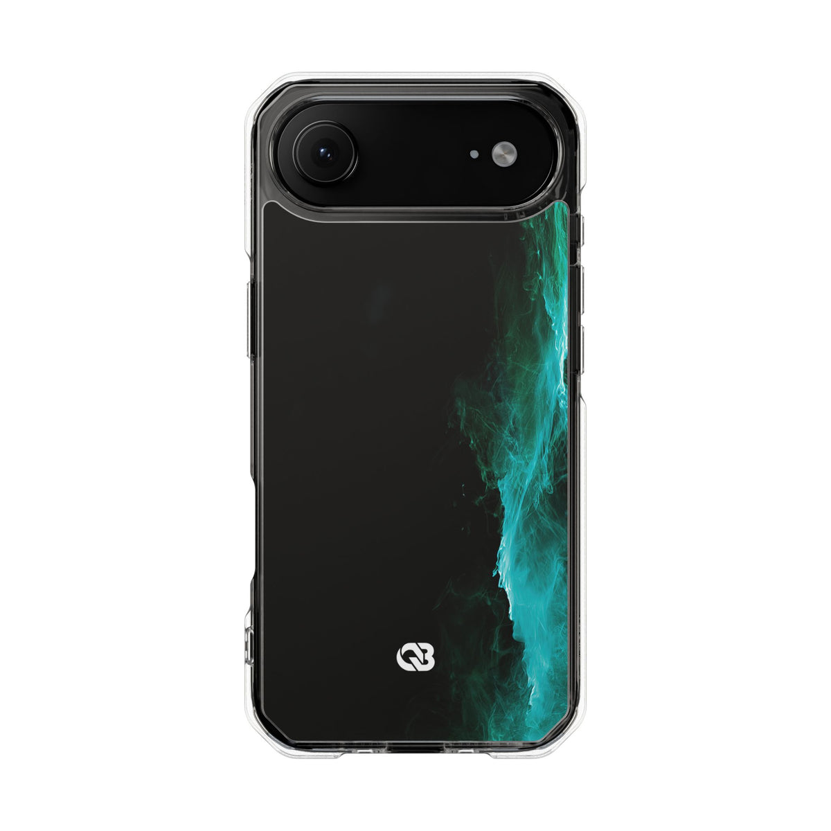 Luminous Plume · Clear Impact Magnetic Phone Case for iPhone · Teal