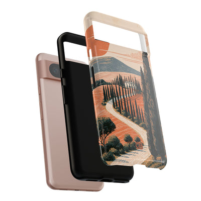 Orange Tough Phone Case for Google Pixel - Terracotta Ridge Trail