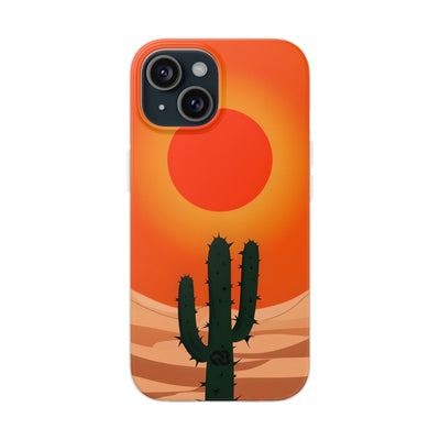 Scorched Saguaro Sunset · Soft Phone Case for iPhone