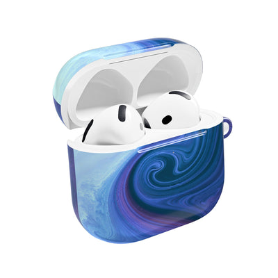 Azure Fluid Swirl · Hard Case for AirPods & AirPods Pro · Blue