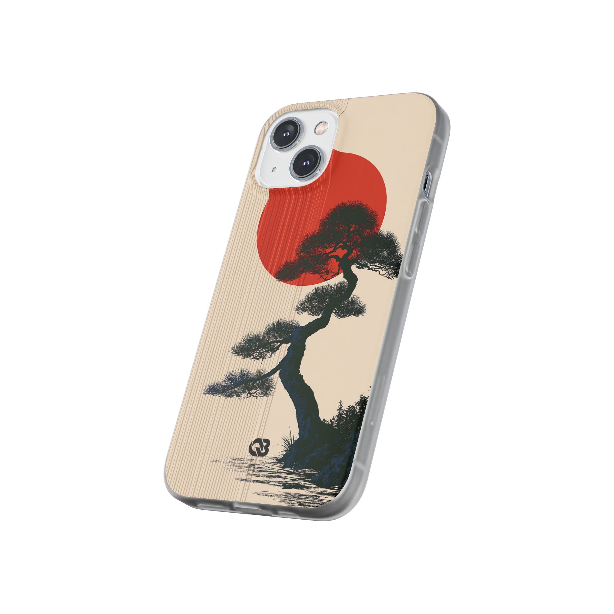 Beige Lite Phone Case for iPhone - Kyoto Crimson Pine