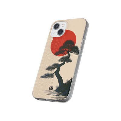 Beige Lite Phone Case for iPhone - Kyoto Crimson Pine