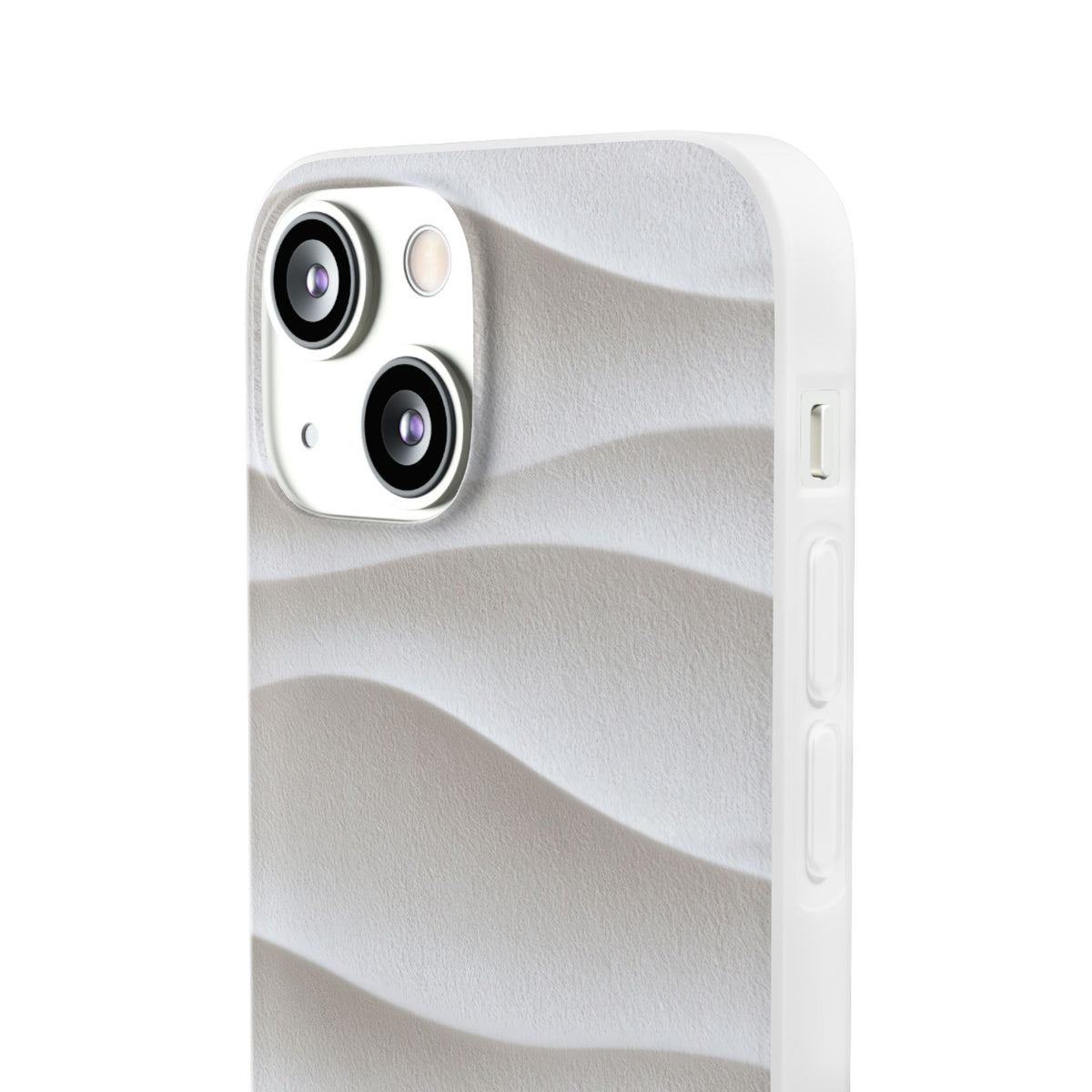 Sculpted Dune Relief · Lite Phone Case for iPhone ·  White