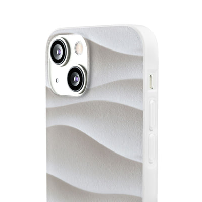 Sculpted Dune Relief · Lite Phone Case for iPhone ·  White