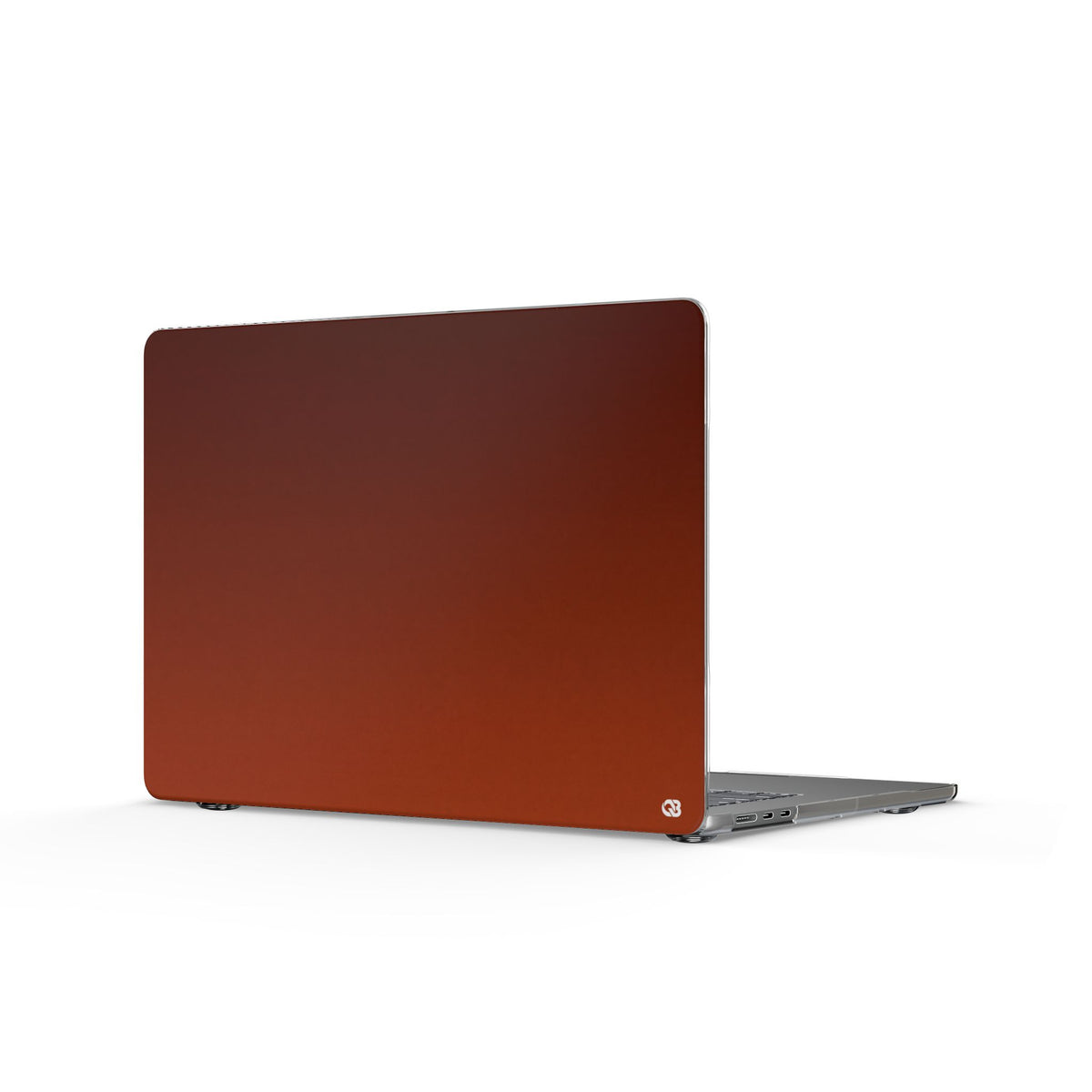 Burnt Amber Spectrum · Clear Hard Case for MacBook · Orange