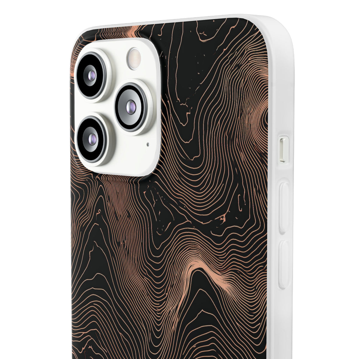 Mesa Elevation Contour · Lite Phone Case for iPhone ·  Black