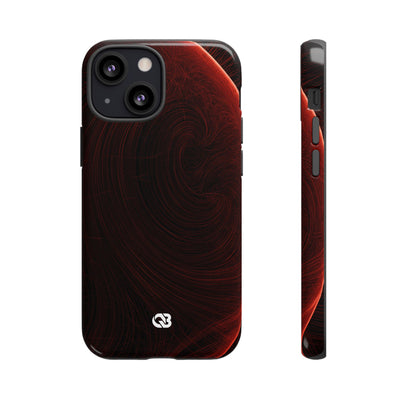 Crimson Solar Horizon · Tough Phone Case for iPhone · Red