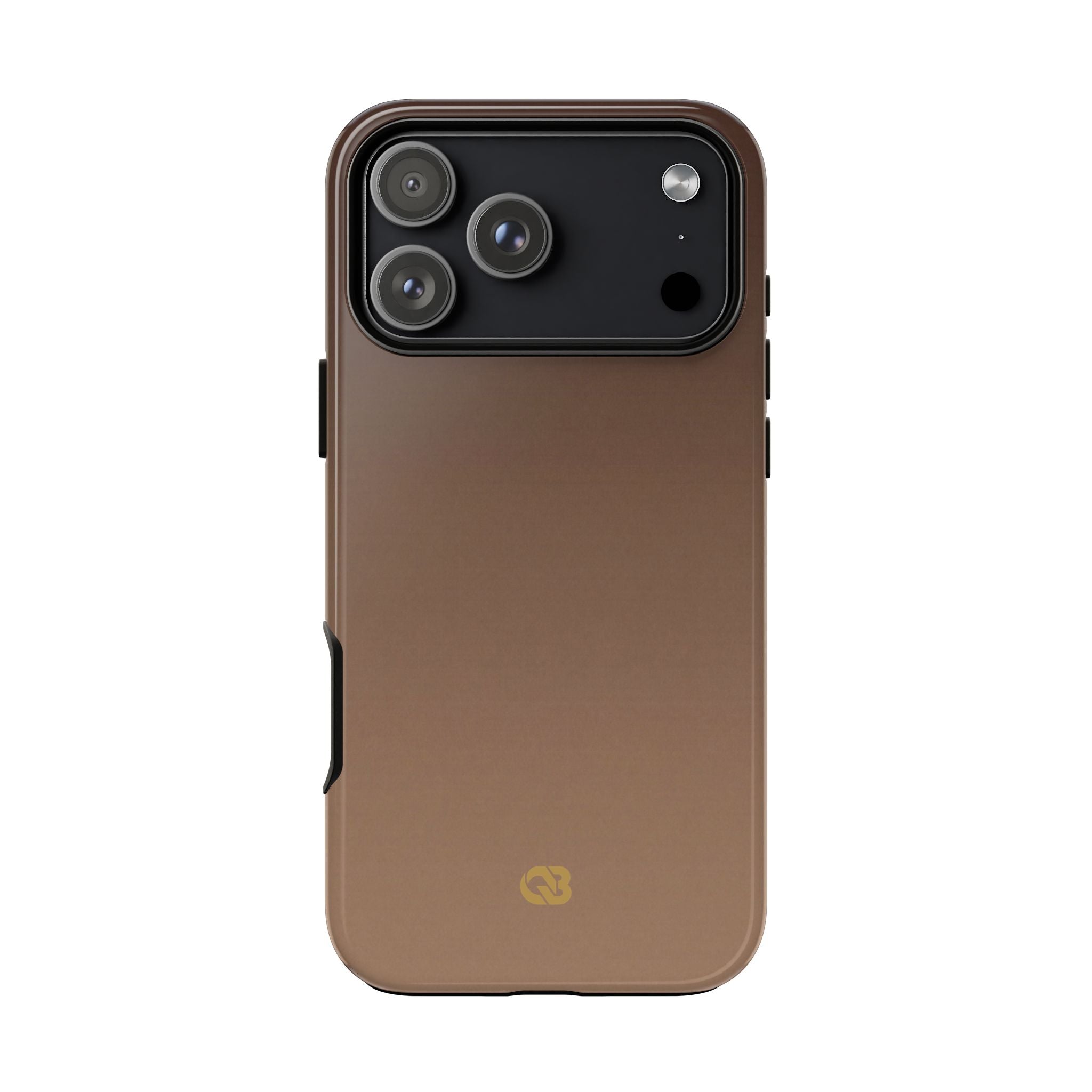 Brown Tough Phone Case for iPhone - Smoked Caramel Fade