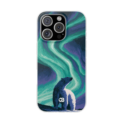 Arctic Aurora Bear · Lite Phone Case for iPhone ·  Teal