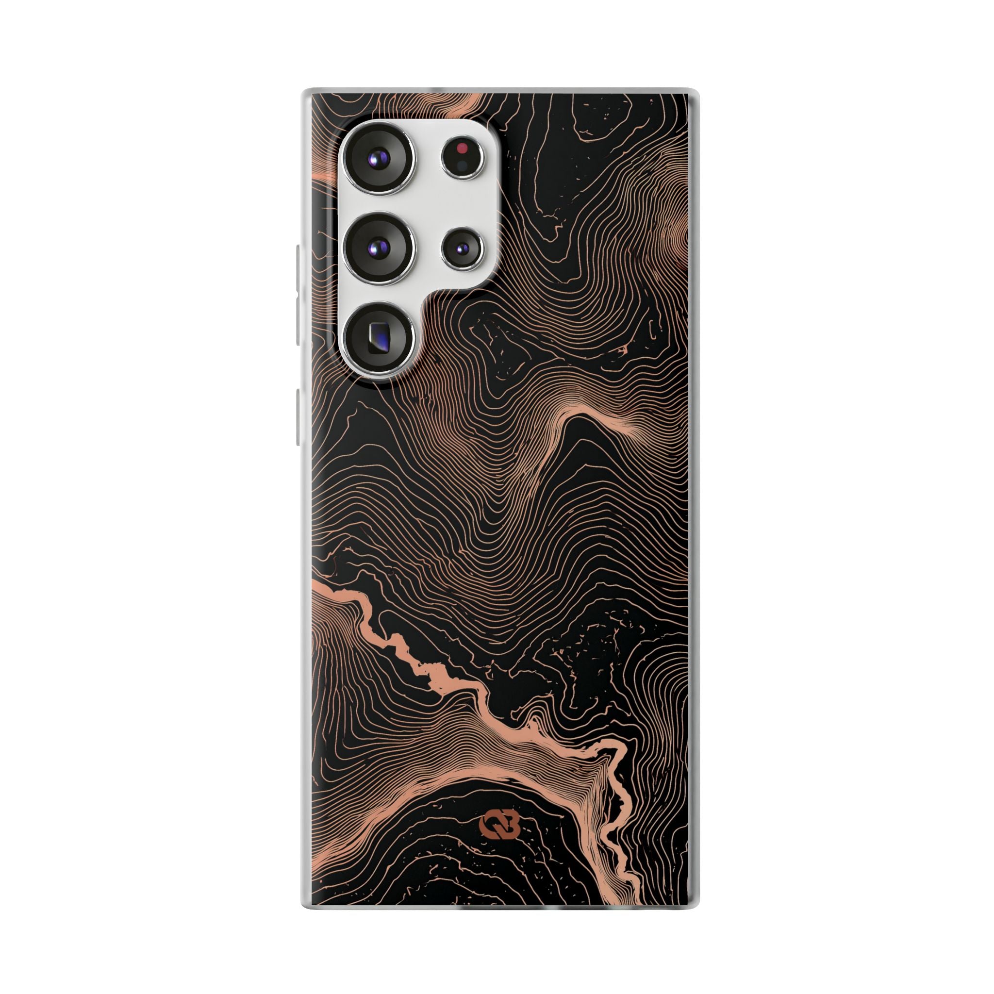 Orange Lite Phone Case for Samsung - Salmon Ridge Topo