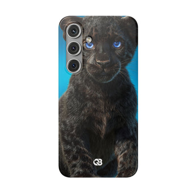 Sapphire Gaze Panther · Soft Phone Case for Samsung