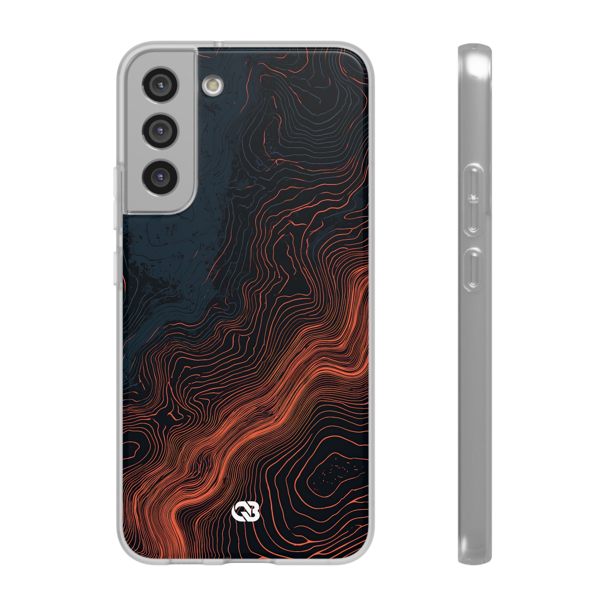 Black Lite Phone Case for Samsung - Volcanic Basalt Map