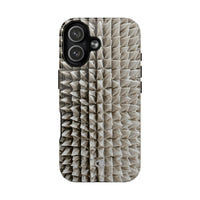Beige Tough 2.0 Magsafe Phone Case for iPhone - Bone Spiked Grid