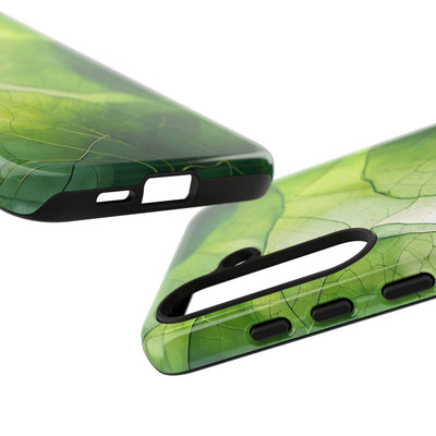 Emerald Leaf Veins · Tough Phone Case for Samsung