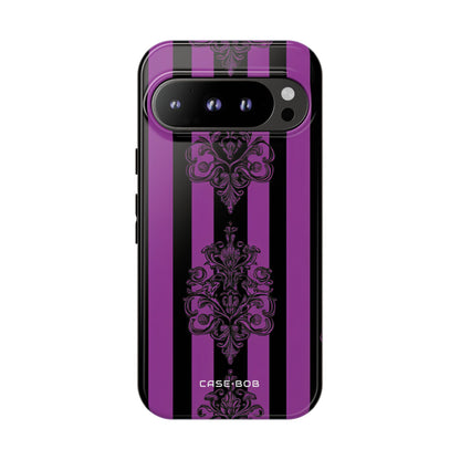 Damask Elegance Lilla Google Pixel 9 Pro Cover - Tough