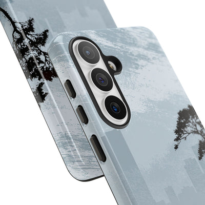 Grey Tough Phone Case for Samsung - Steel Slate Zen