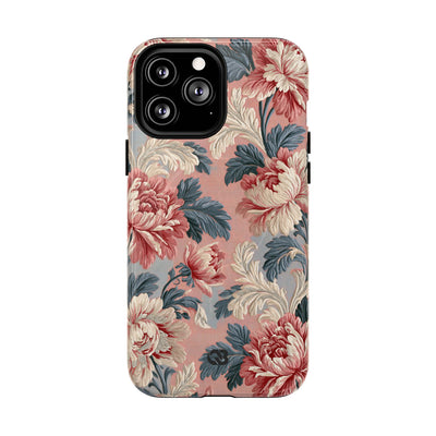 Blush Peony Jacquard · Tough 2.0 Magnetic Phone Case for iPhone · Pink