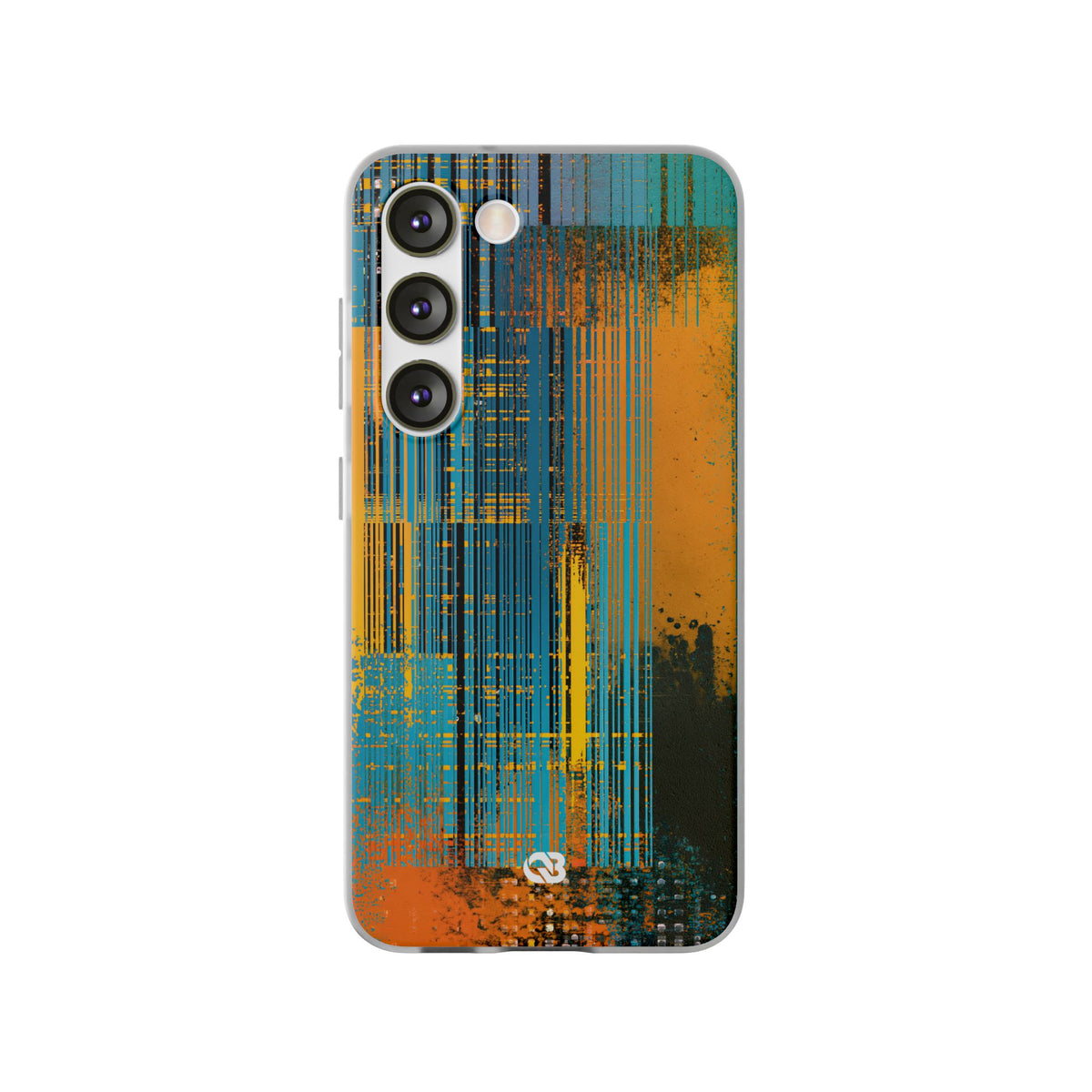 Cyber Glitch Stream · Lite Phone Case for Samsung · Teal