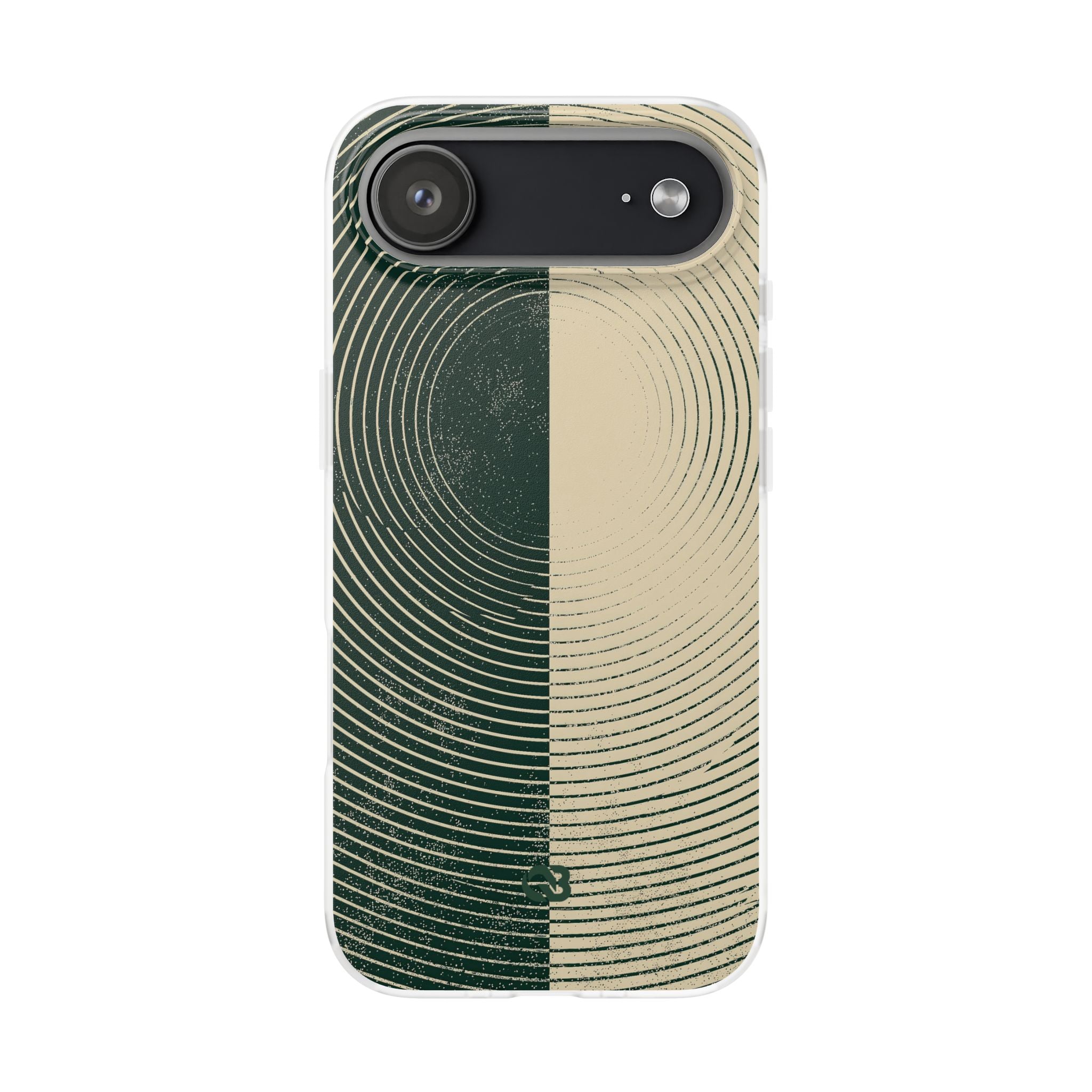 Green Lite Phone Case for iPhone - Evergreen Split Grain