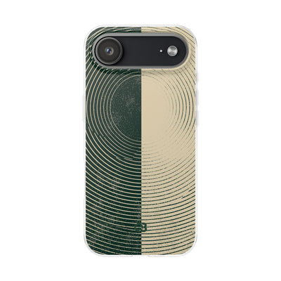 Green Lite Phone Case for iPhone - Evergreen Split Grain
